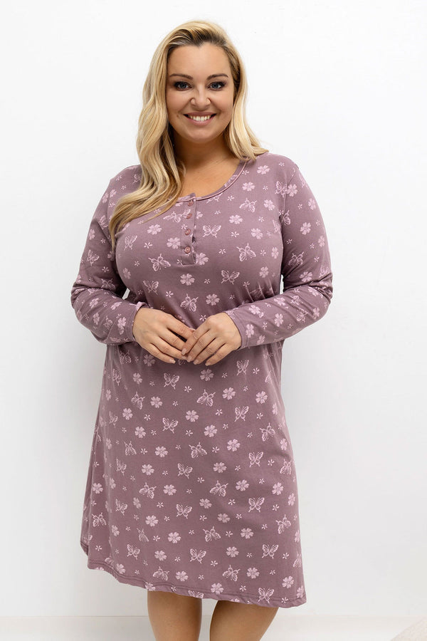 Chemise de nuit Plus Size femme Forever Pink — rosé