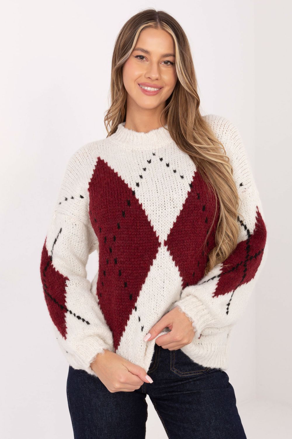 Pull femme Italy Moda Chandail Chandail — beige