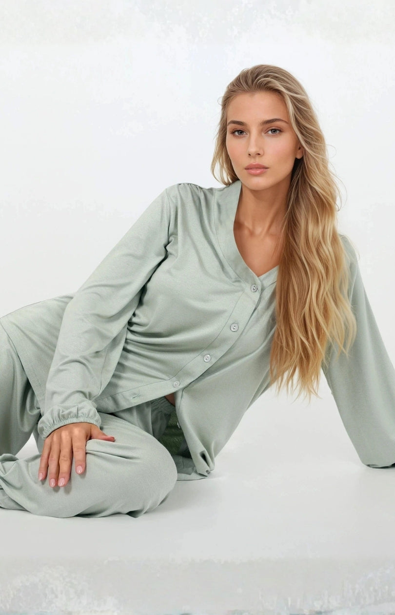 Pyjama femme Momenti Per Me — vert