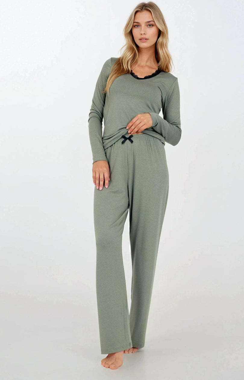 Pyjama femme Momenti Per Me — vert