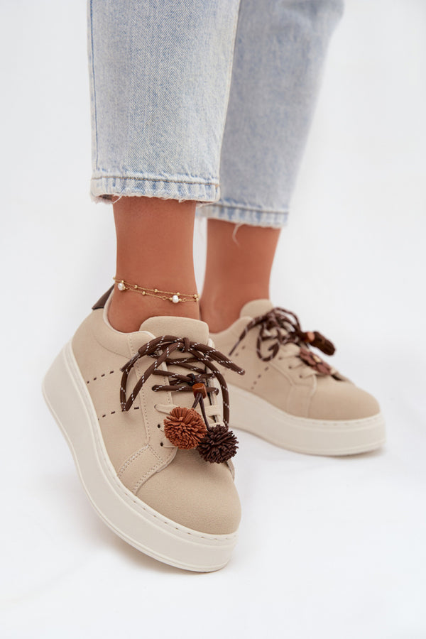 Baskets femme Step in style À Plateforme À — beige