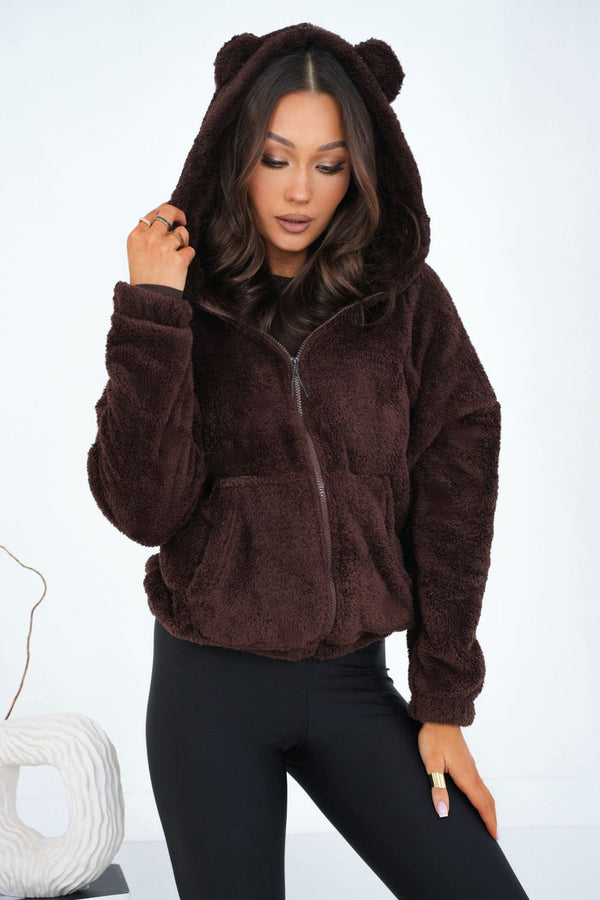 T-shirt femme Factory Price Sweatshirt Sweatshirt — brun