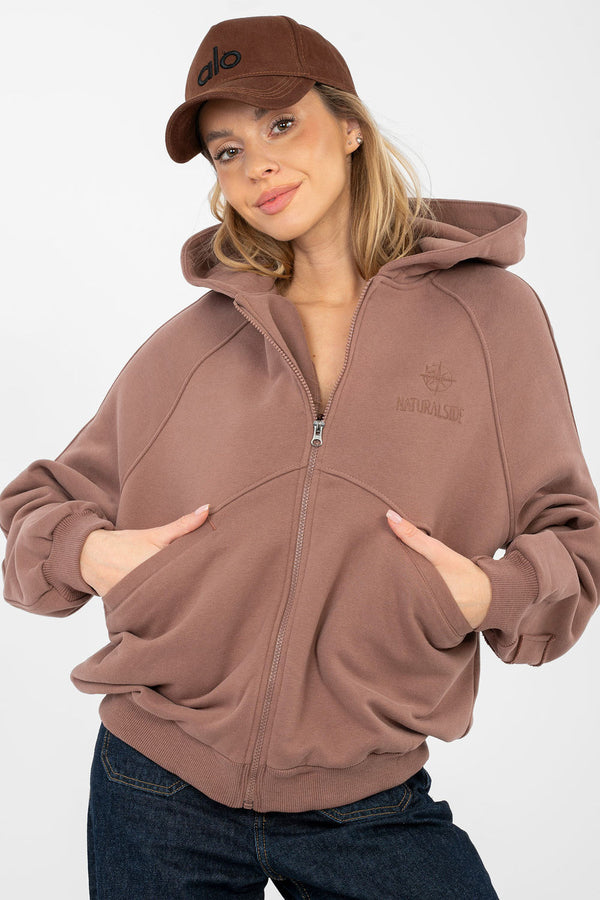 T-shirt femme Factory Price Sweatshirt Sweatshirt — brun