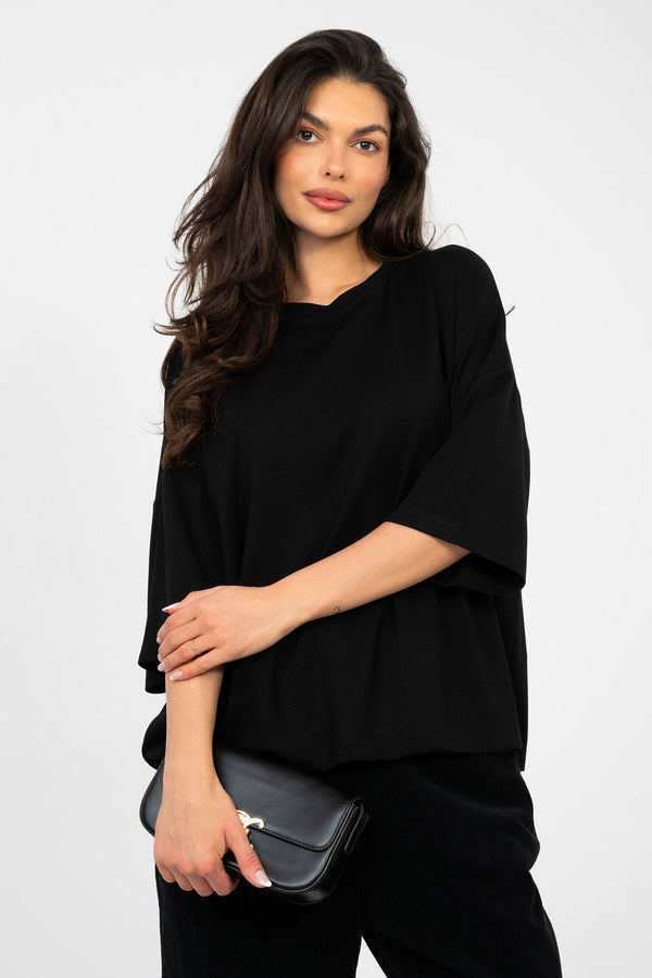 Blouse femme Rue Paris Chemisier Chemisier — noir