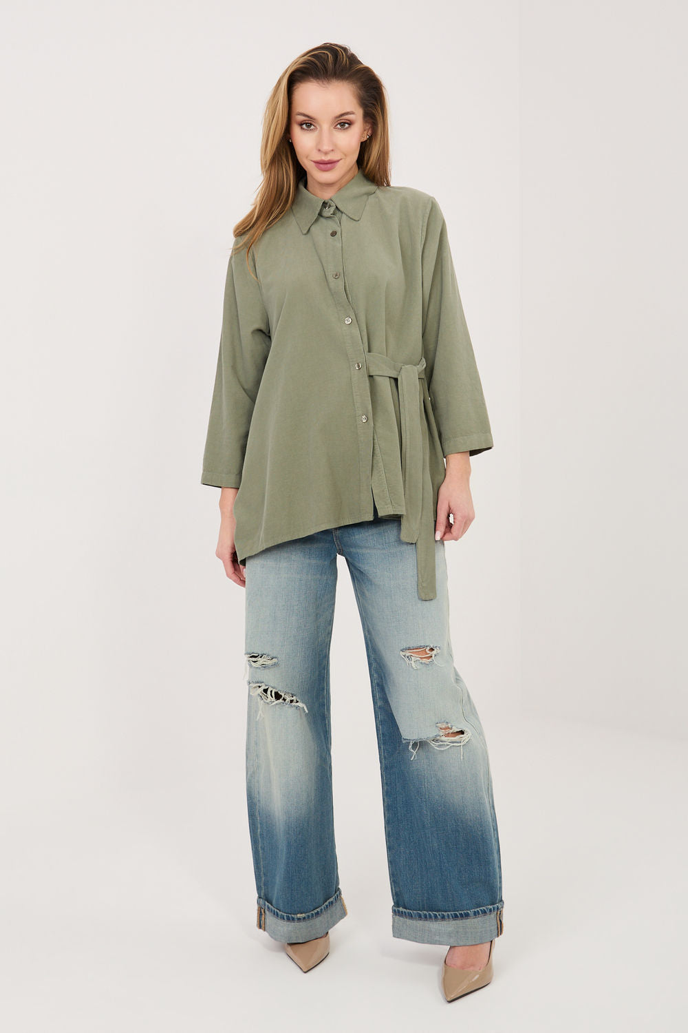 Blouse femme Rue Paris — vert