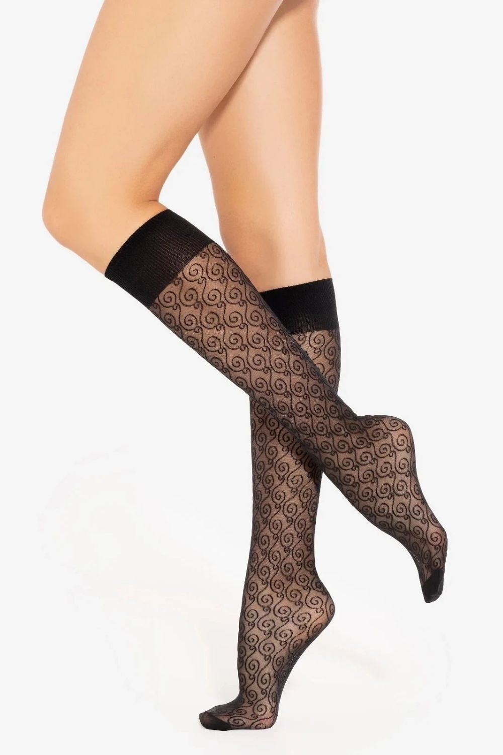 Chaussettes longues femme Gatta — noir