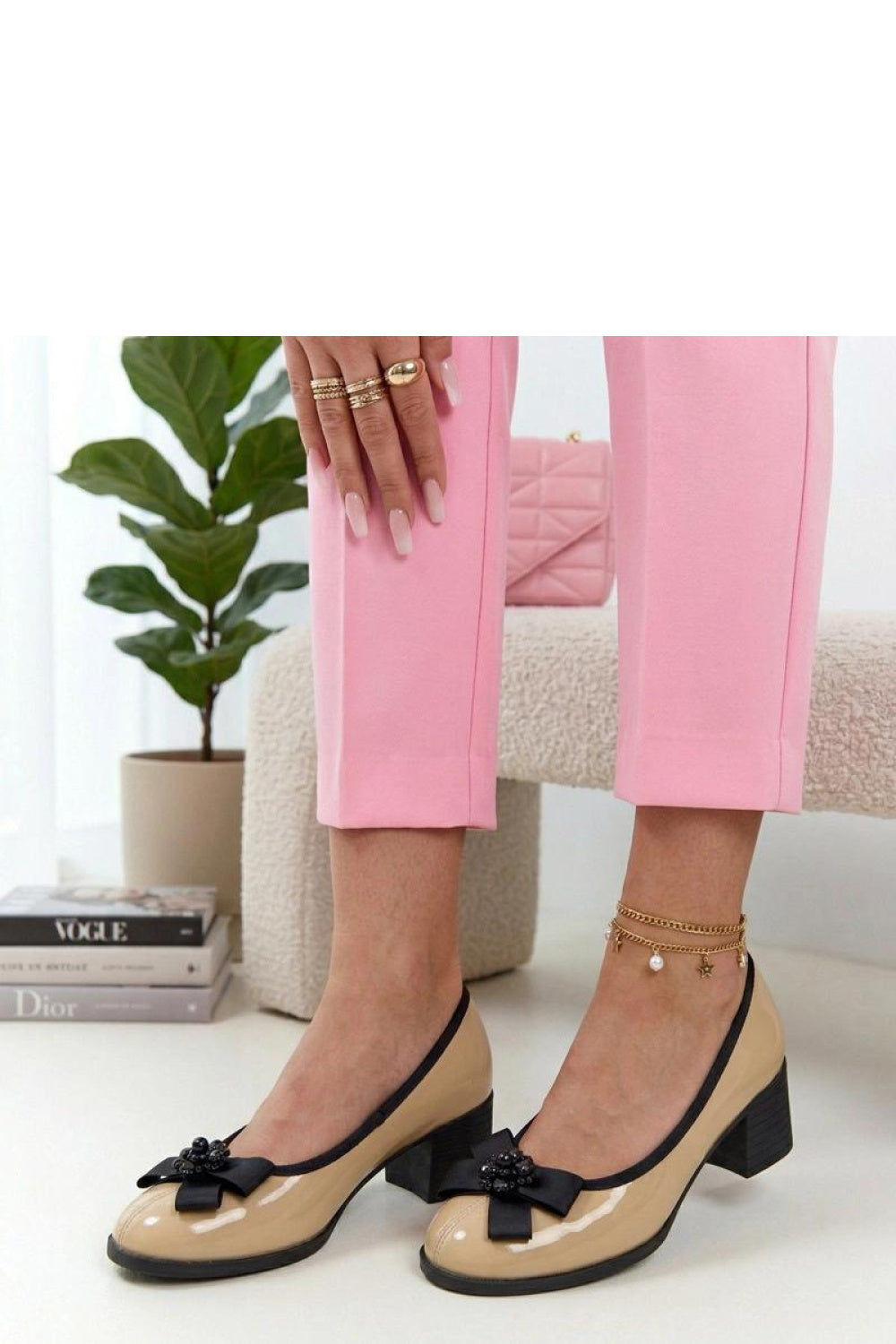 Chaussures à talons femme Solea — beige