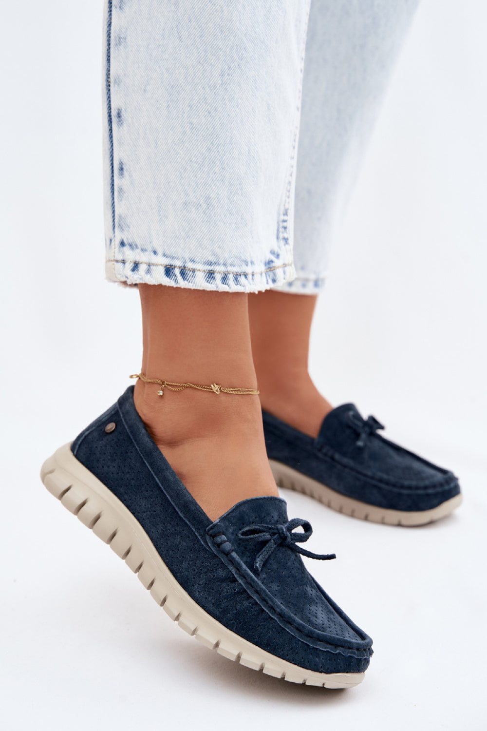 Moccasins femme Step in style — bleu marine