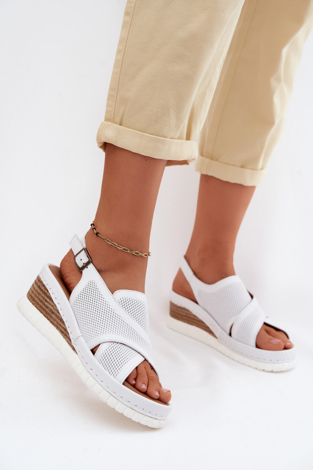 Sandales femme Step in style Cothurnes Cothurnes — blanc