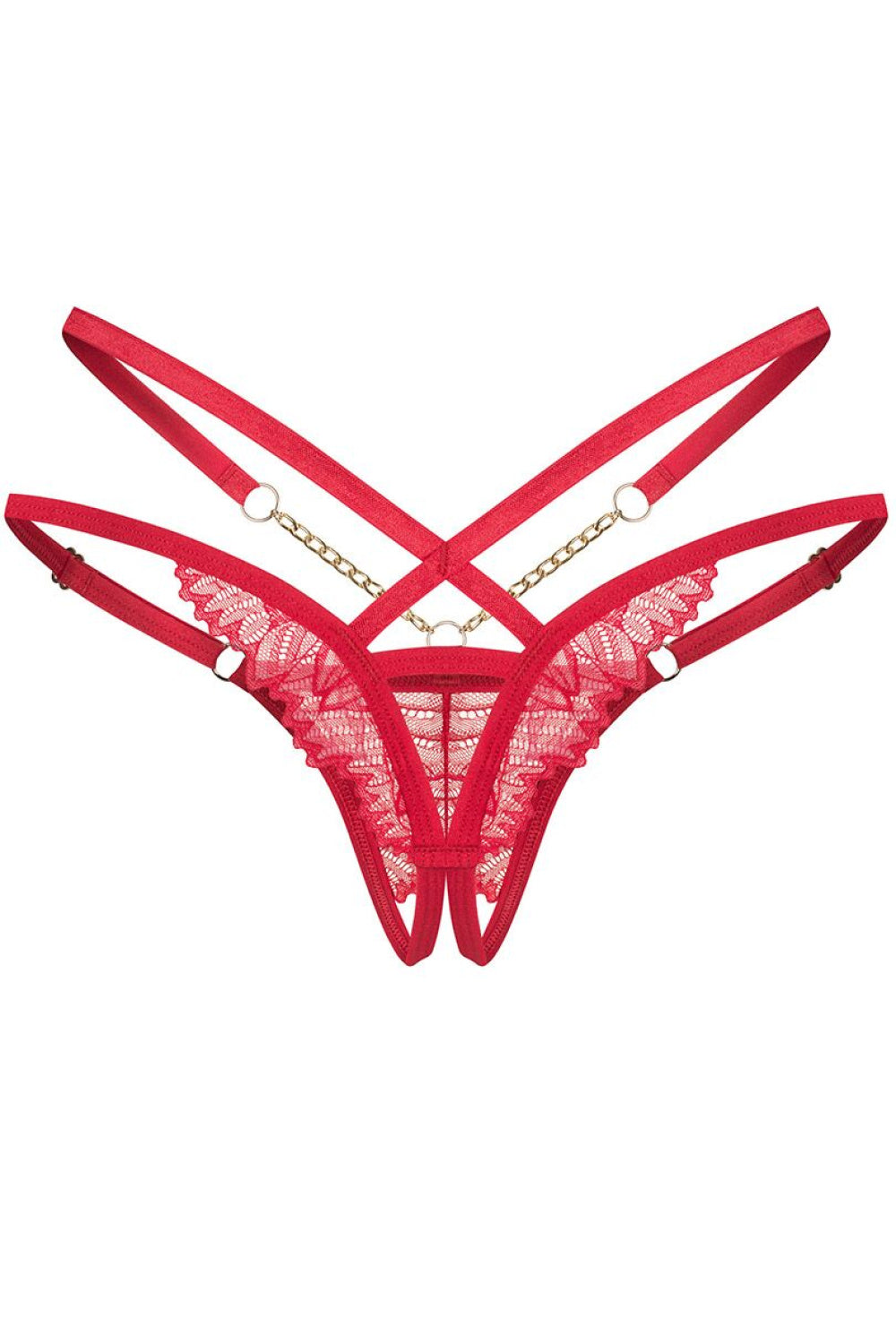 String femme Obsessive Strings Strings — rouge