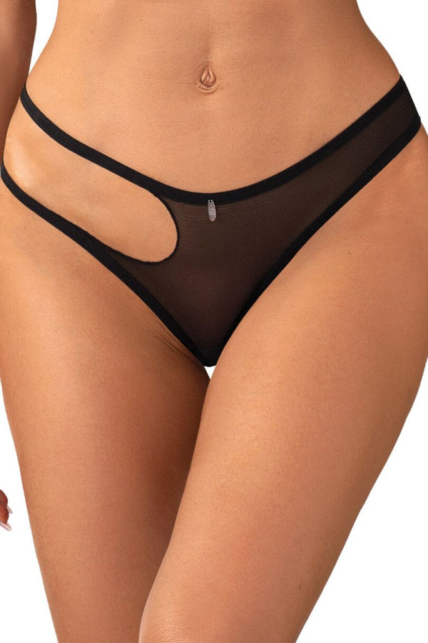 String femme Obsessive Strings Strings — noir