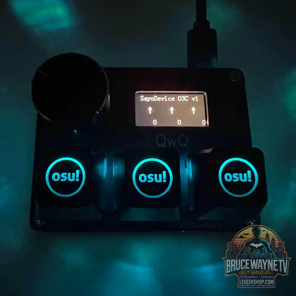 🎮 Mini Clavier Mécanique SayoDevice OSU O3C – Switchs Magnétiques Roses | Écran IPS & Ultra-Vitesse - Legeekshop
