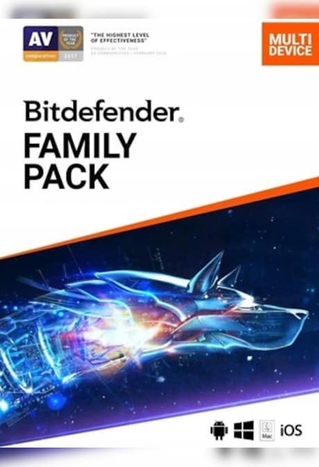 Bitdefender Family Pack (PC, Android, Mac, iOS) (15 Devices, 1 Year) - Bitdefender Key - GLOBAL