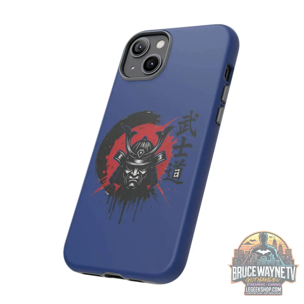 📱 samurai phone case Bleue foncé – coque renforcée iPhone 📱 - Phone Case