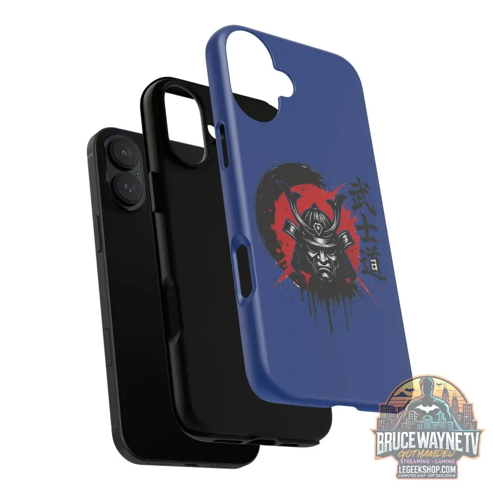 📱 samurai phone case Bleue foncé – coque renforcée iPhone 📱 - Phone Case