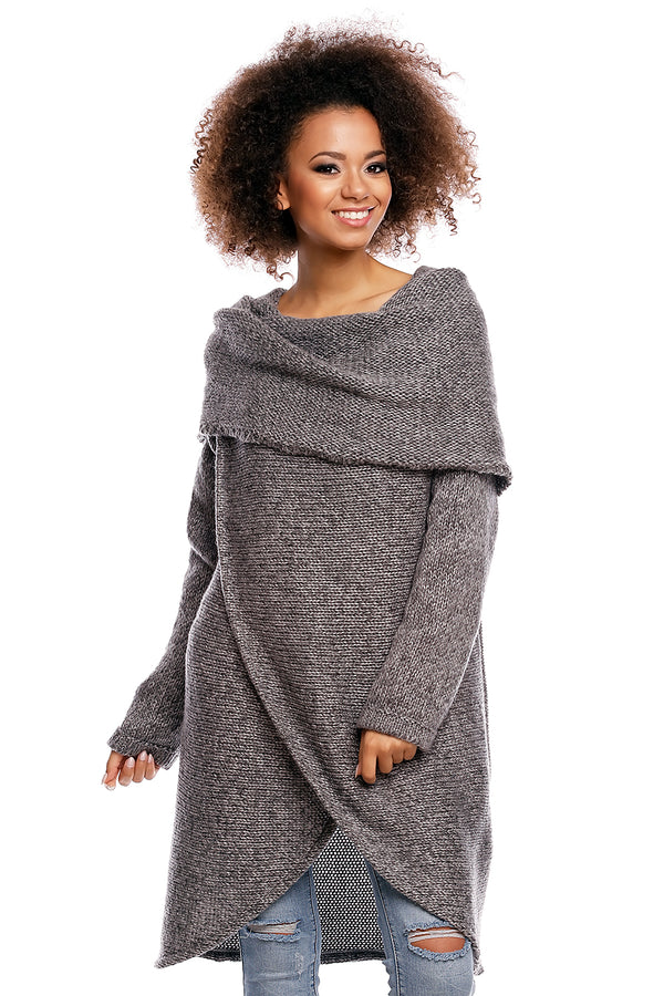 Pull femme PeeKaBoo Chandail Long Chandail — gris