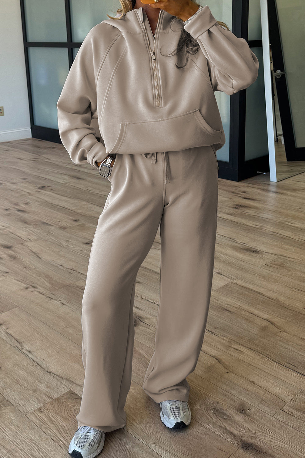 Ensemble femme zip, à capuche