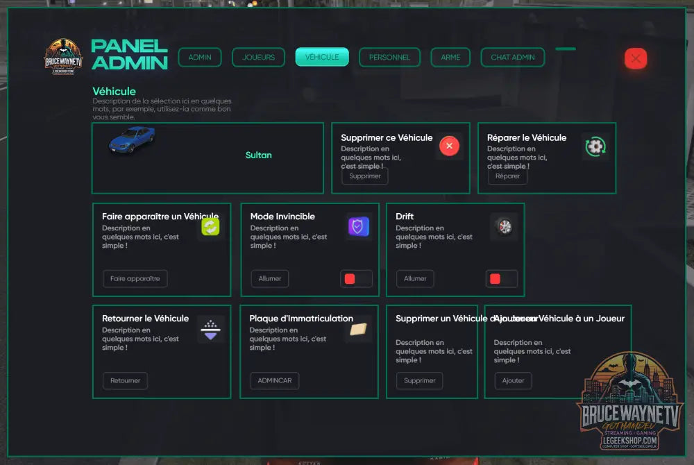 🛠 GothamDev - No Pixel 4.0 Inspired Admin Panel – QB & ESX Roleplay 🎮 - Legeekshop