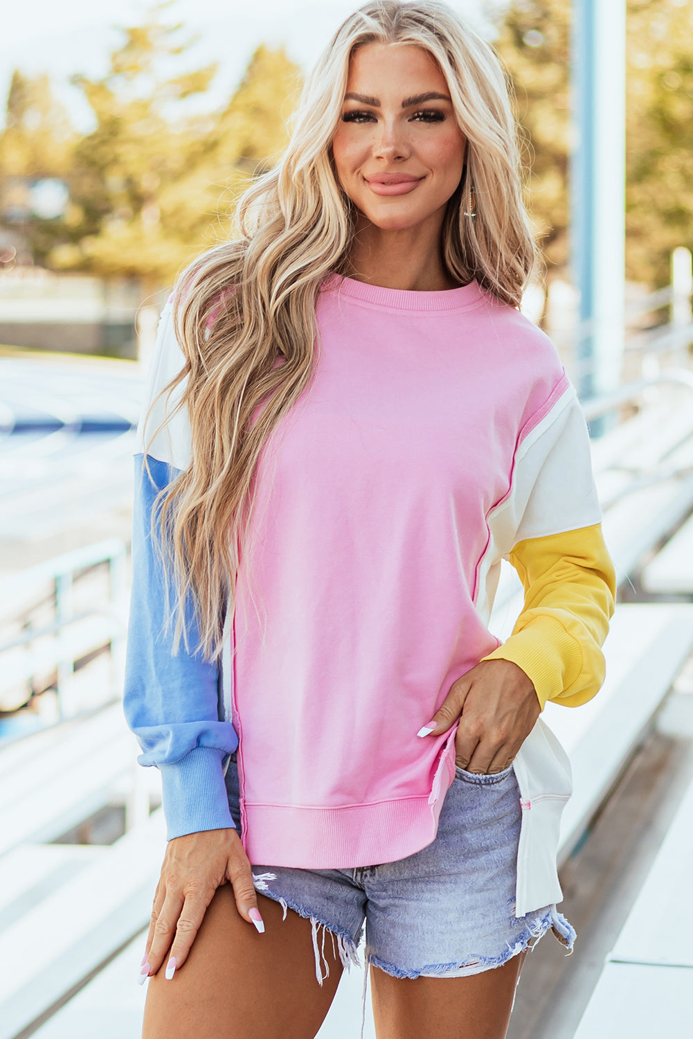 Sweat femme col rond