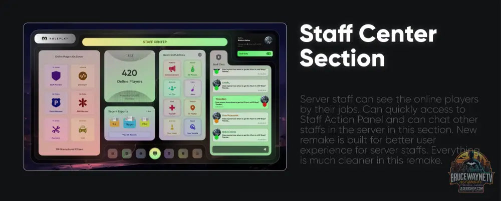 ⚙️ mStaff Remake Open Source – Script Panel Admin FiveM ⚙️ - Legeekshop