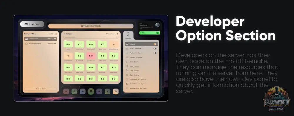 ⚙️ mStaff Remake Open Source – Script Panel Admin FiveM ⚙️ - Legeekshop