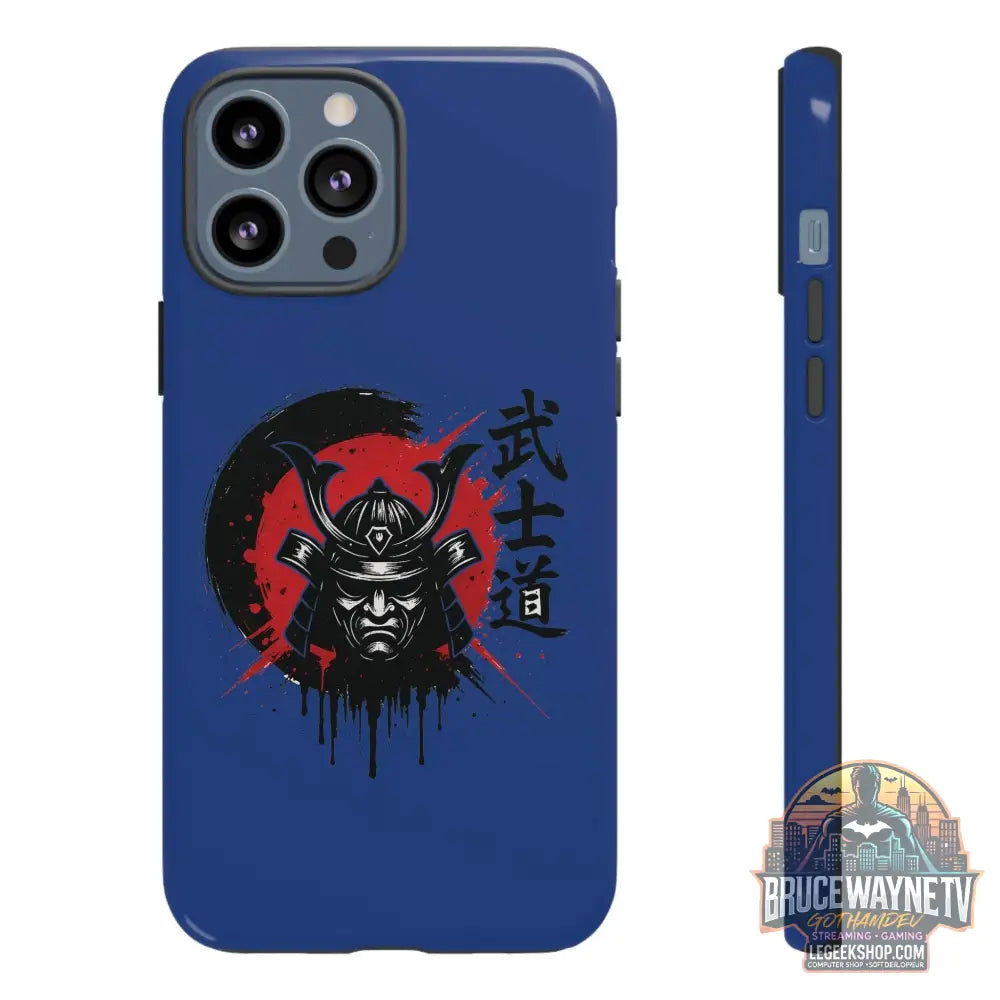 📱 samurai phone case Bleue foncé – coque renforcée iPhone 📱 - Legeekshop