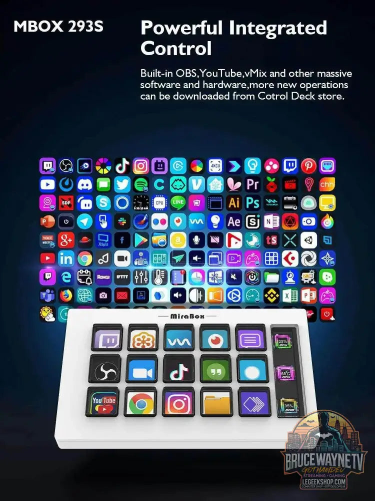 🎛️ Stream Deck Mini – Clavier Visuel 15 Touches LCD Personnalisables | Win / macOS - Legeekshop