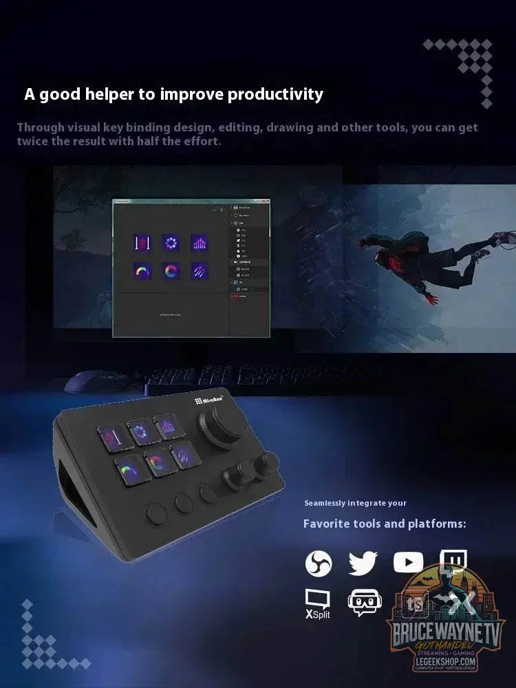 🎮 Clavier Macro Visuel Mirabox N3 – Streamdeck Personnalisable pour PC - Legeekshop