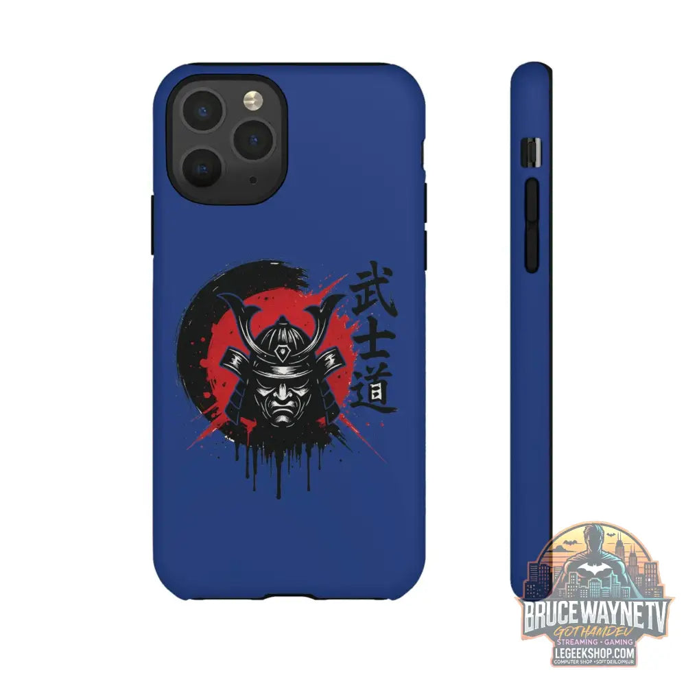 📱 samurai phone case Bleue foncé – coque renforcée iPhone 📱 - Legeekshop