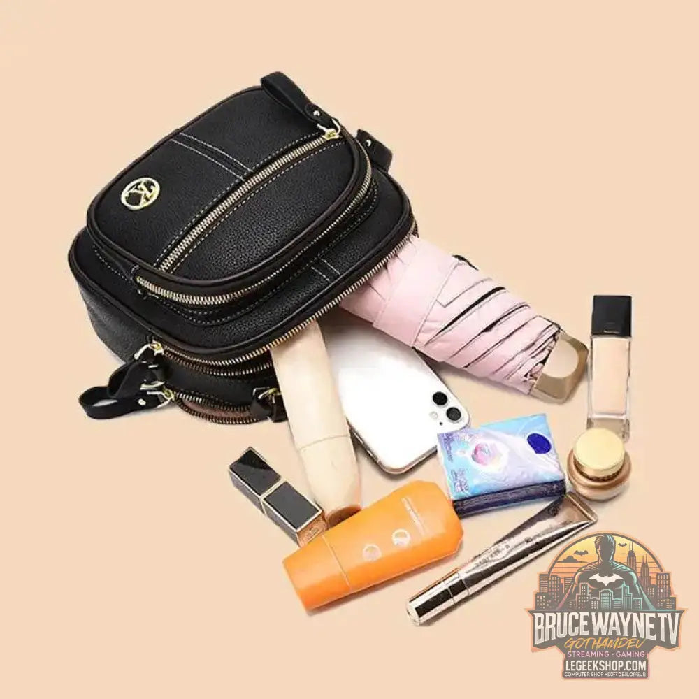 👜 sac bandoulière cuir PU multifonctionnel à large sangle réglable 👜 - Legeekshop