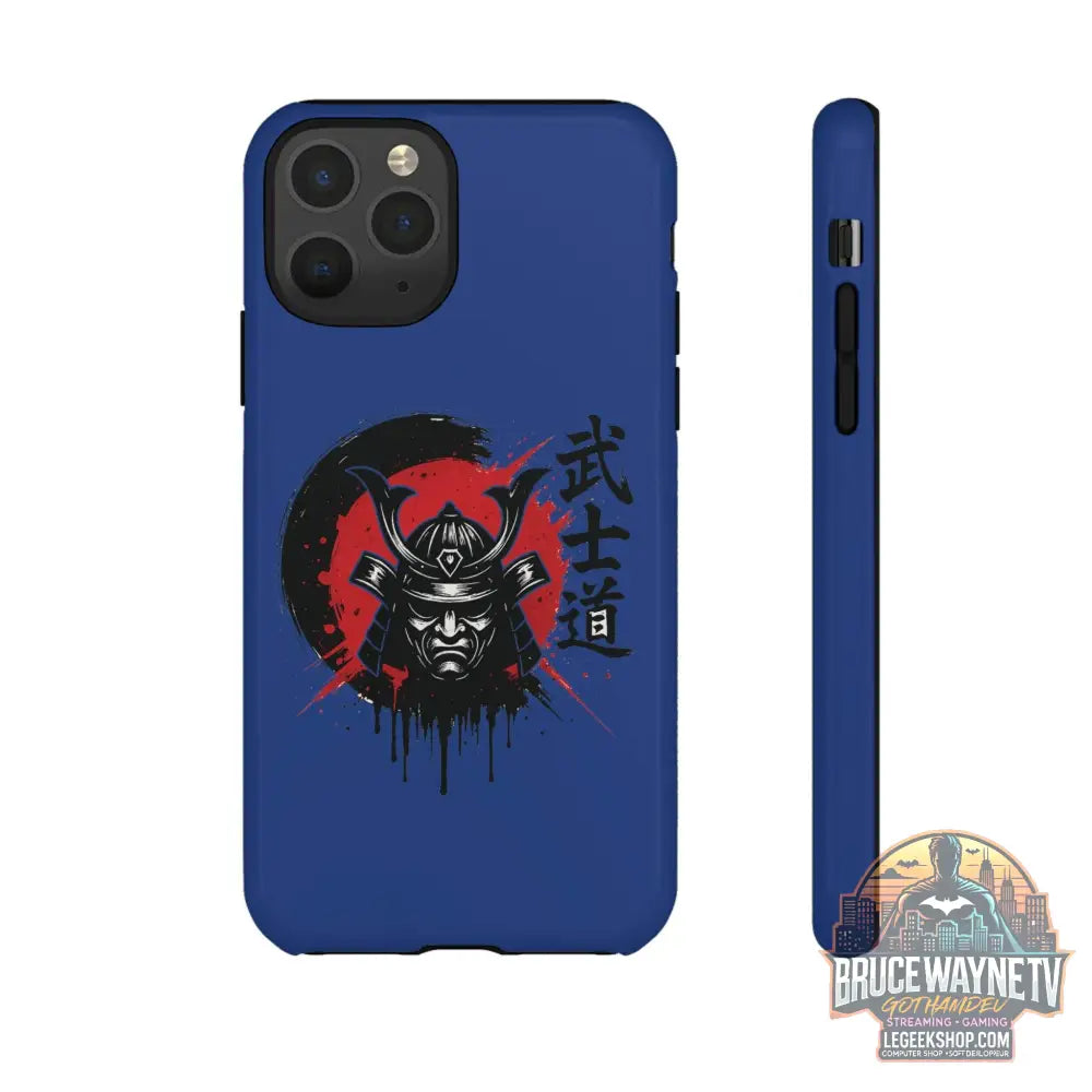 📱 samurai phone case Bleue foncé – coque renforcée iPhone 📱 - Legeekshop