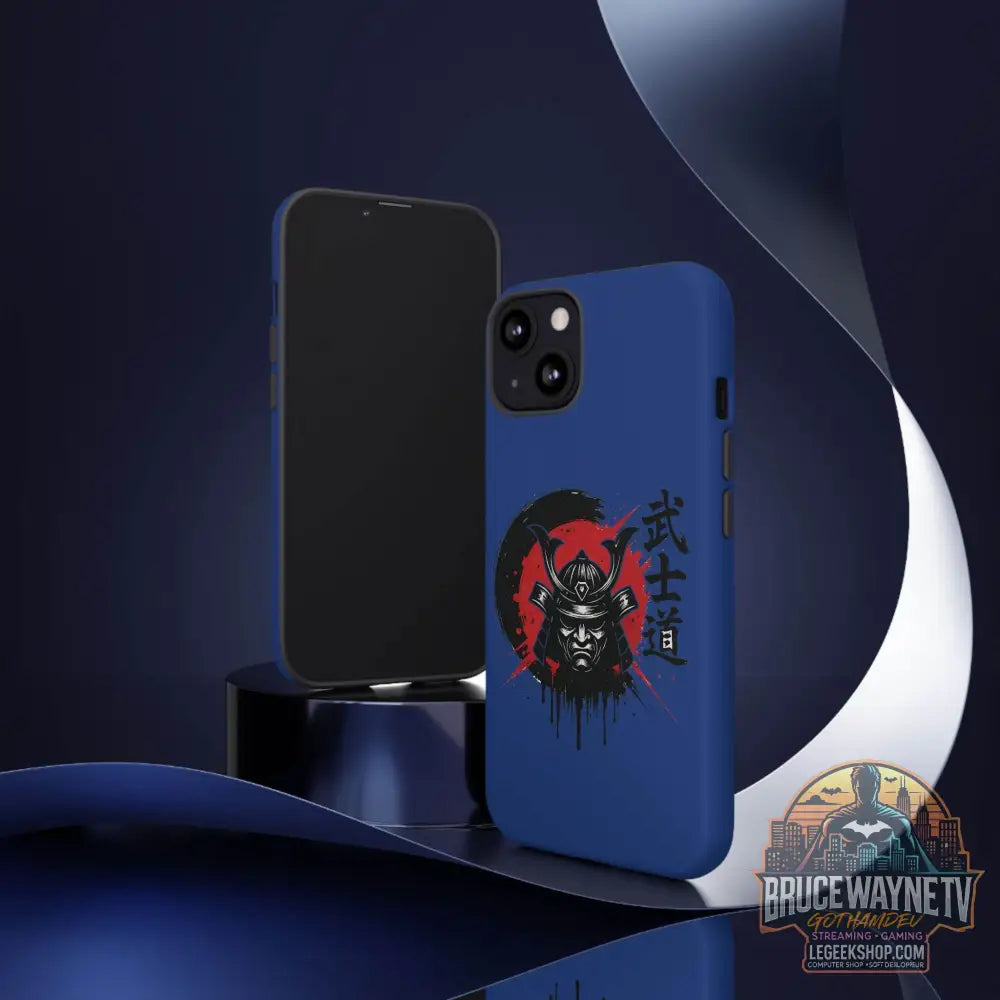 📱 samurai phone case Bleue foncé – coque renforcée iPhone 📱 - Phone Case