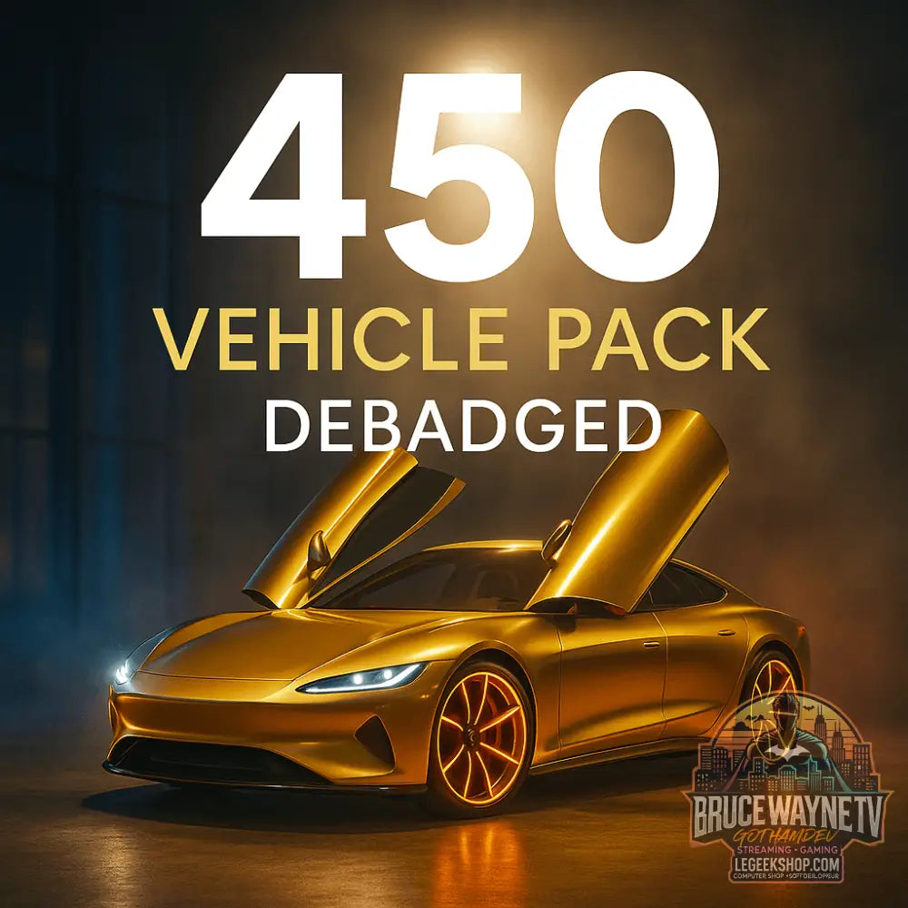 GothamDev - Debadged Vehicle Pack | 450+ CARS for FiveM - Legeekshop