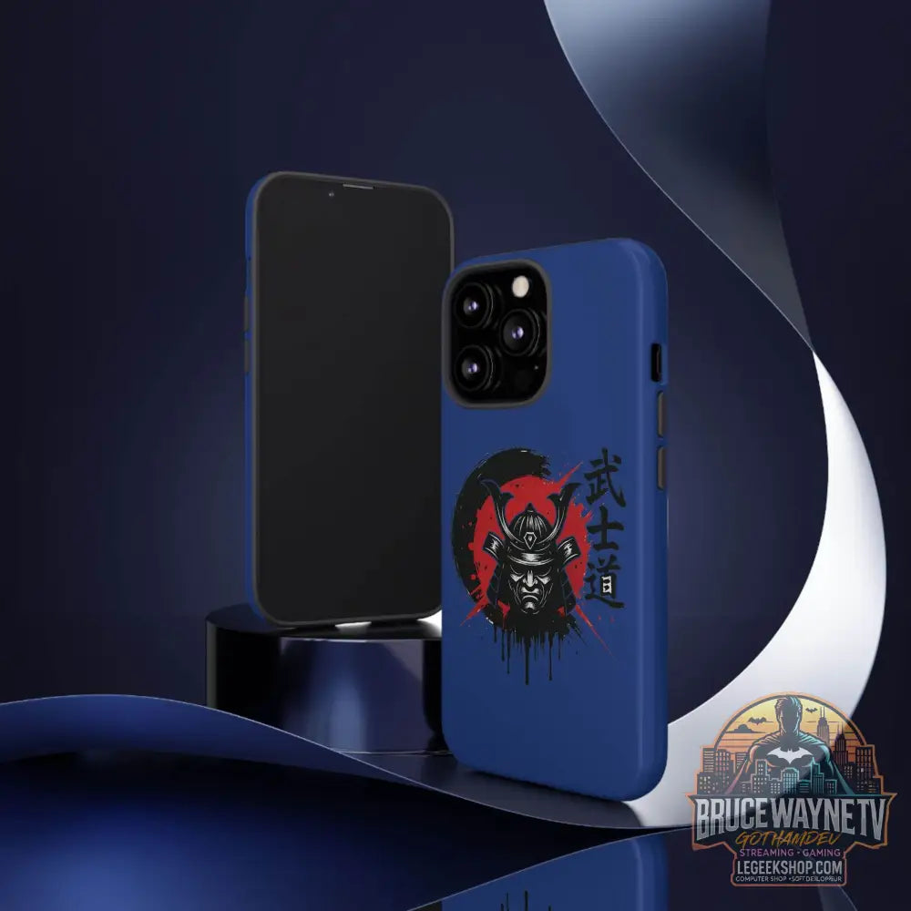 📱 samurai phone case Bleue foncé – coque renforcée iPhone 📱 - Phone Case