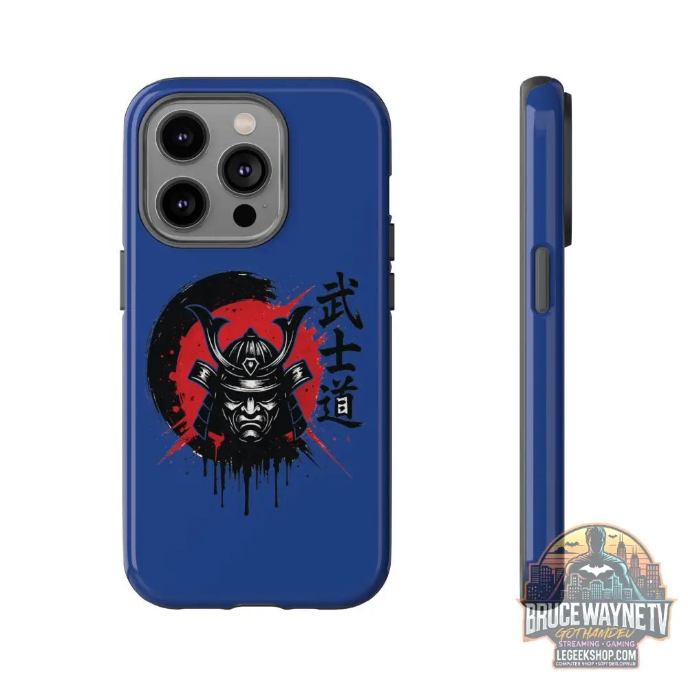 📱 samurai phone case Bleue foncé – coque renforcée iPhone 📱 - Legeekshop
