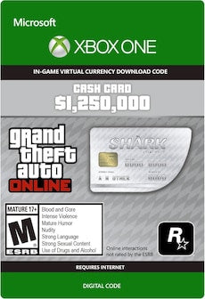 Grand Theft Auto Online: Great White Shark Cash Card 1250000 (Xbox One) - Xbox Live Key - GLOBAL