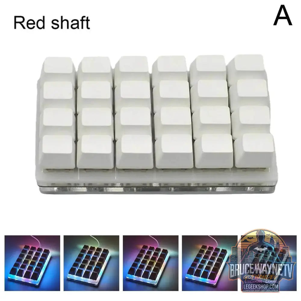 🎮 Mini Clavier Mécanique Programmable SayoDevice – USB | 2 à 24 Touches Macro - 24 Keys White / China - clavier