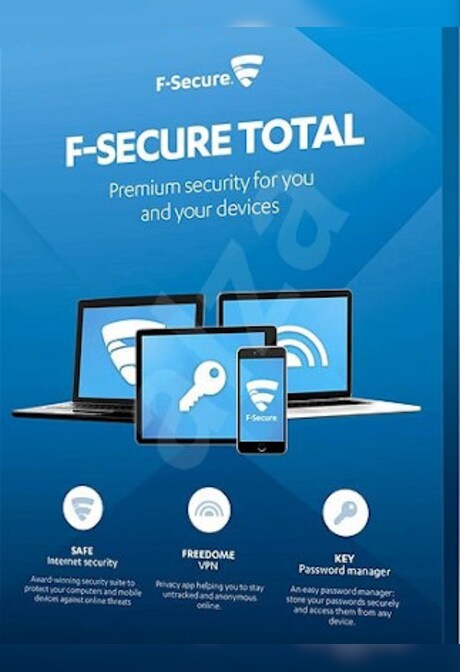 F‑Secure Total (PC, Android, Mac) 5 Users 2 Years - F-Secure Key - GLOBAL