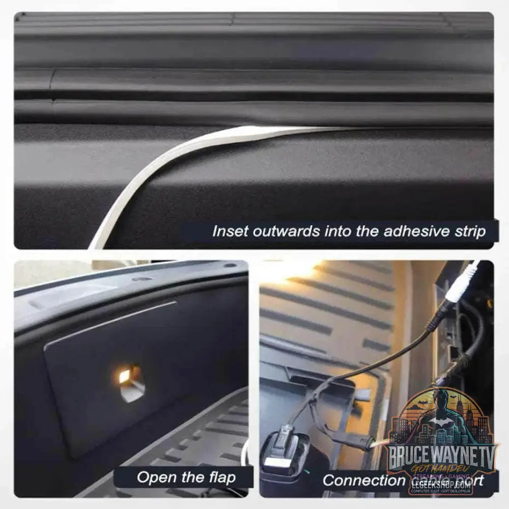 💡 BLALION – Bande LED Ambiante Frunk pour Tesla Modèle 3 Y S X (5M) - Legeekshop