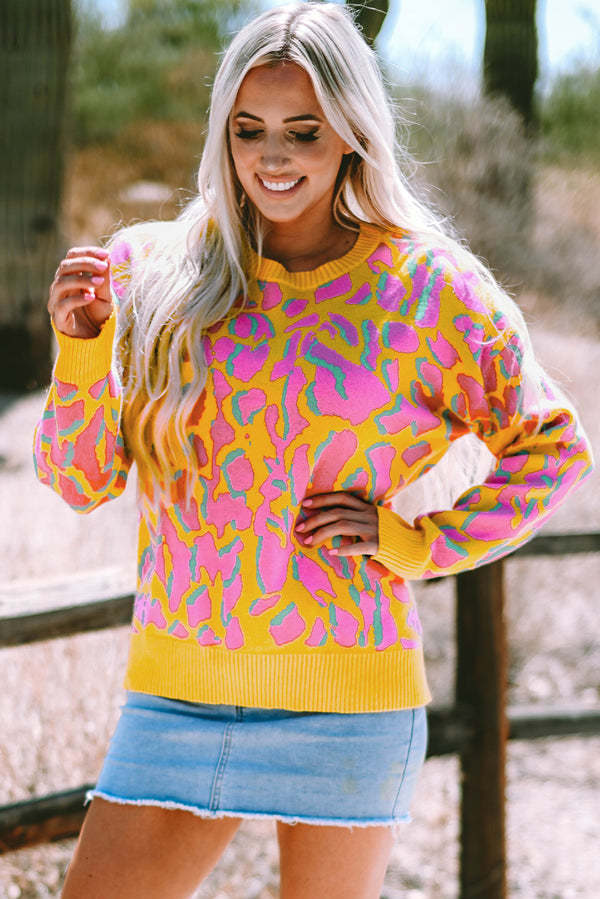 Pull femme côtelé — orange · LC2724842-P2014 · LC2724842-P2014-L