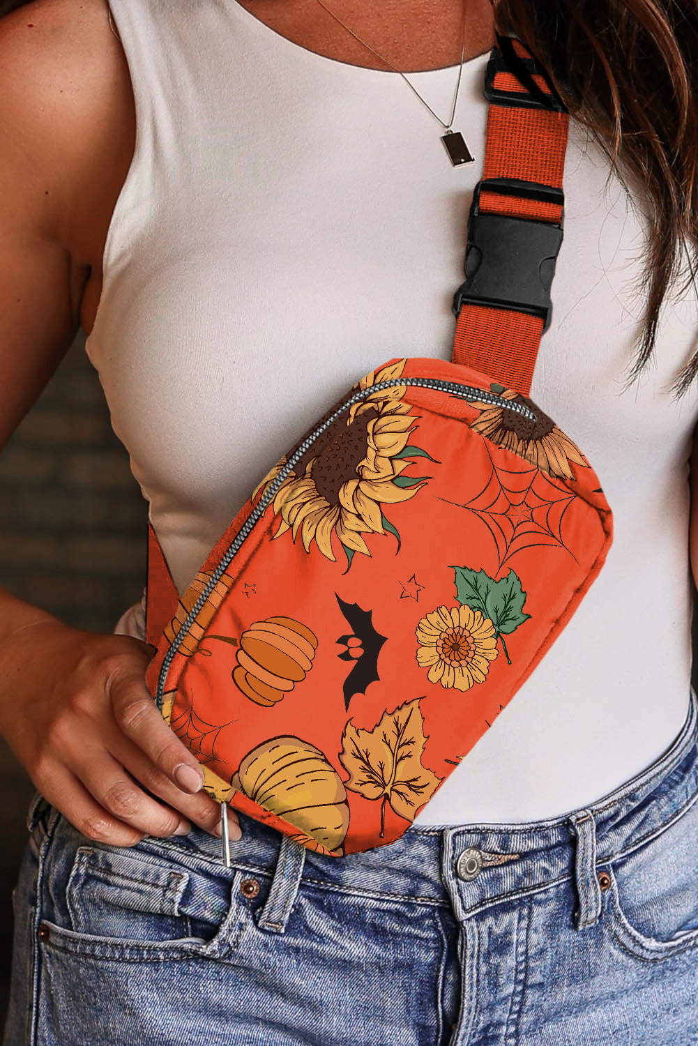 Pièce mode femme graphique — orange