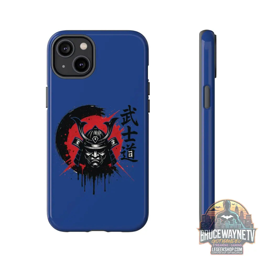 📱 samurai phone case Bleue foncé – coque renforcée iPhone 📱 - Legeekshop