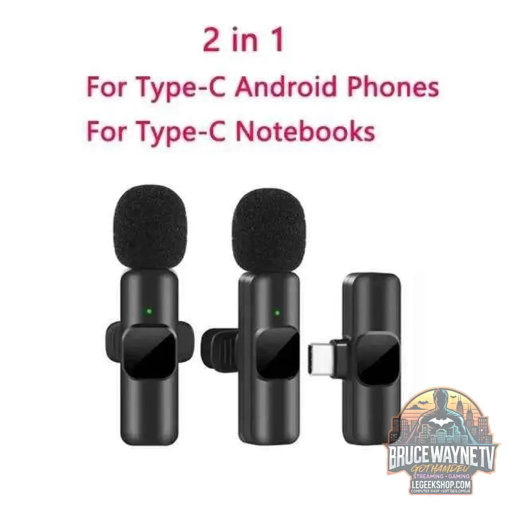 🎮 Microphone Lavalier Sans Fil Mini - Enregistrement Audio-vidéo 🎮 - Legeekshop