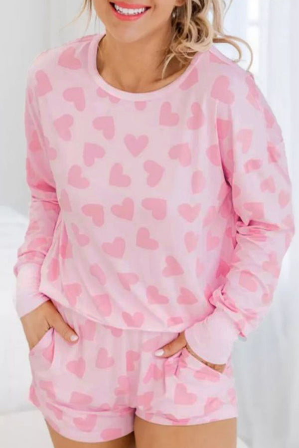 Ensemble femme manches longues — rose