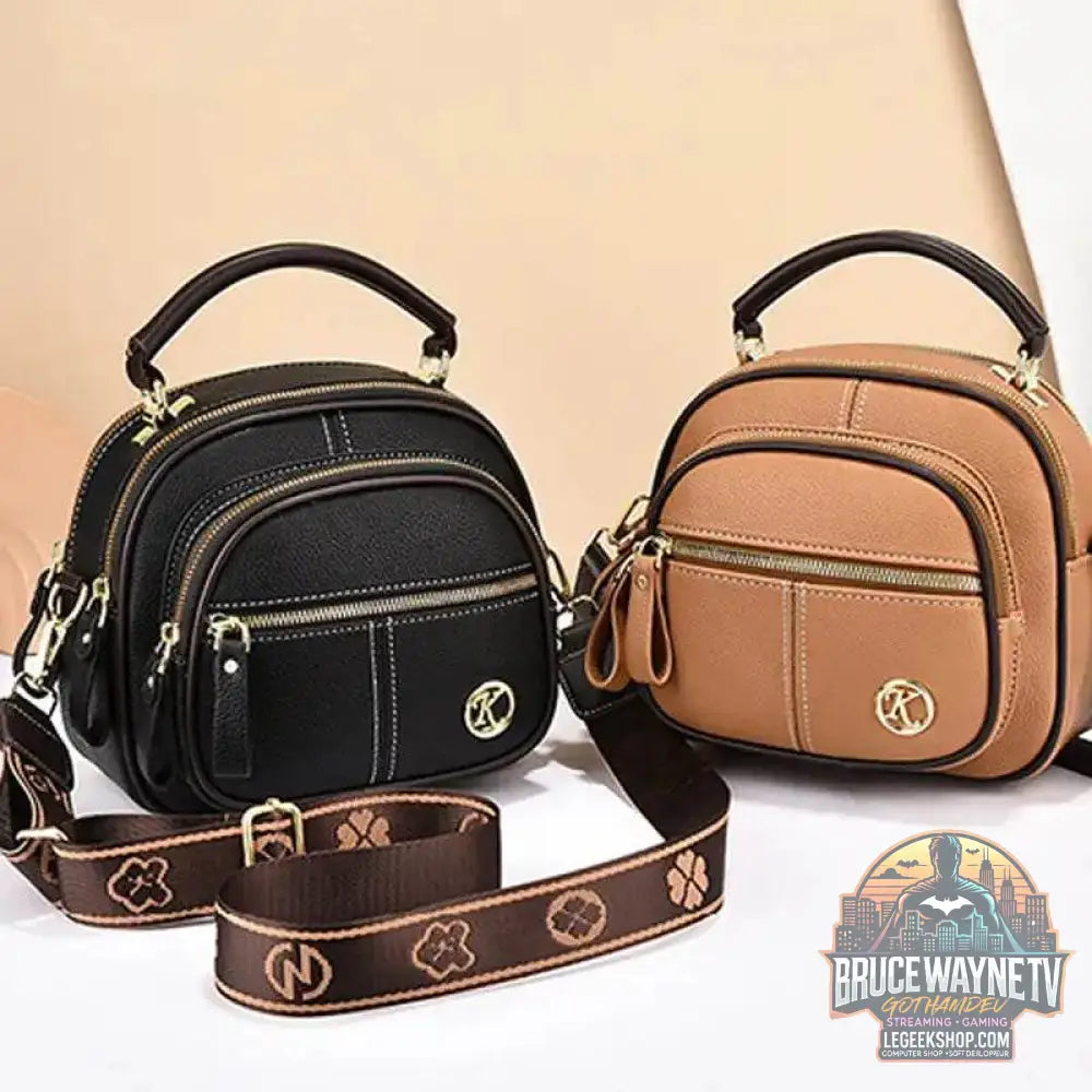 👜 sac bandoulière cuir PU multifonctionnel à large sangle réglable 👜 - Legeekshop