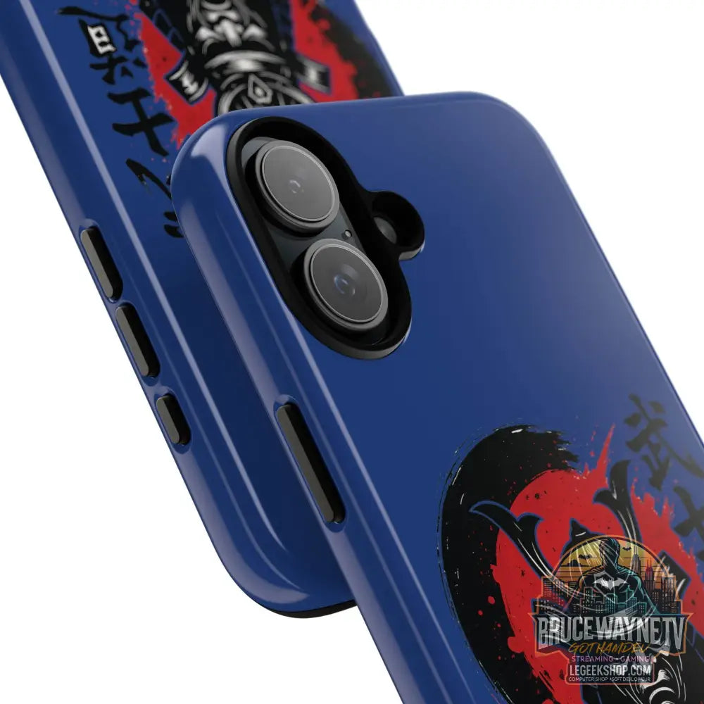 📱 samurai phone case Bleue foncé – coque renforcée iPhone 📱 - Phone Case