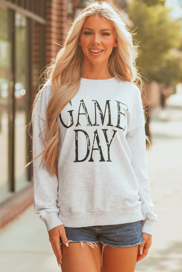 Sweat femme graphique, vintage — noir