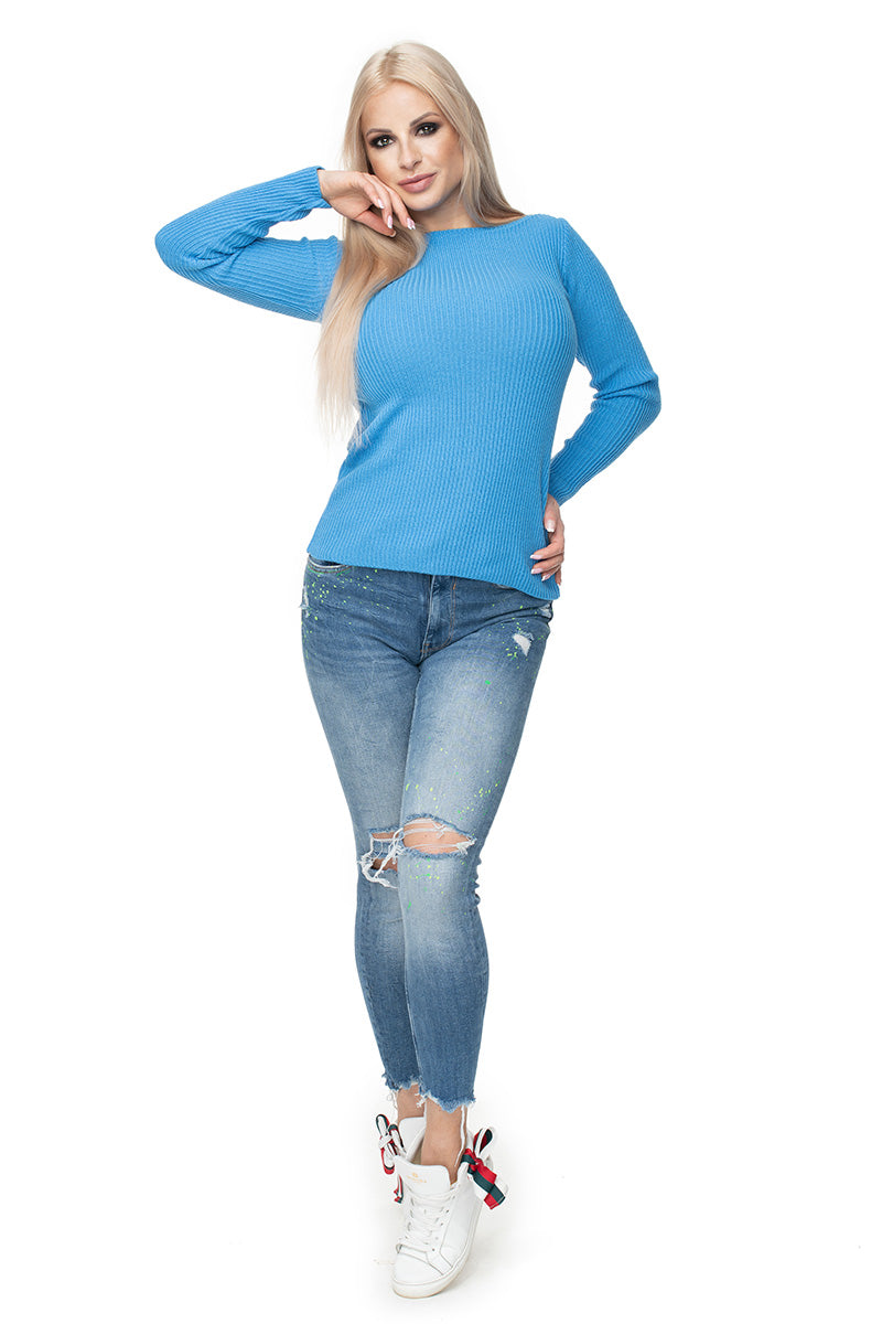 Pull femme PeeKaBoo Chandail Chandail — bleu