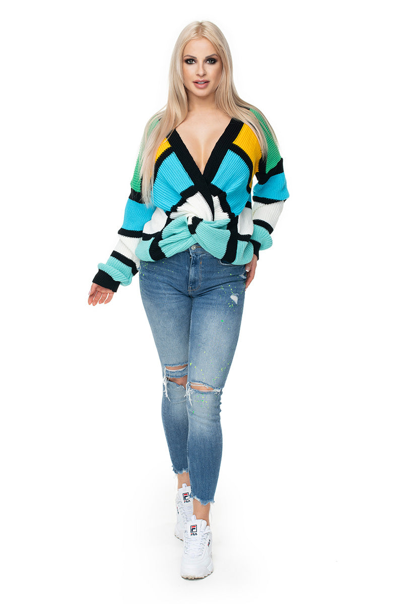 Pull femme PeeKaBoo Chandail Chandail — multicouleur