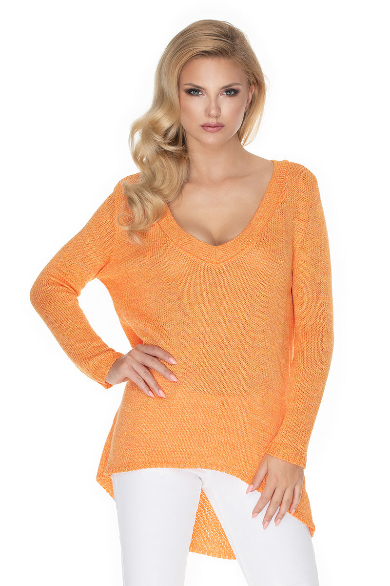Pull femme PeeKaBoo Chandail Chandail — orange